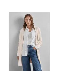 Cardigan Street One Gr. 40, weiß (lucid white) Damen Strickjacken aus softem Materialmix