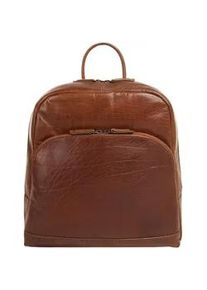 XZONE Tagesrucksack X-ZONE Gr. B/H/T: 32cm x 30cm x 11cm, braun (cognac) Rucksäcke echt Leder