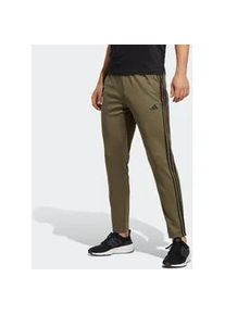 Sporthose Adidas PERFORMANCE "TRAIN ESSENTIALS 3STREIFEN" Gr. S, N-Gr, grün (olive strata / black) Herren Hosen