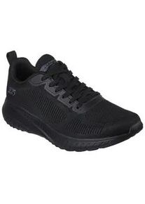 Sneaker Skechers "BOBS SQUAD CHAOS" Gr. 44, schwarz Herren Schuhe im monochromen Look, Freizeitschuh, Halbschuh, Schnürschuh