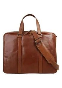 XZONE Reisetasche X-ZONE Gr. B/H/T: 41cm x 30cm x 11cm onesize, braun (cognac) Damen Taschen echt Leder