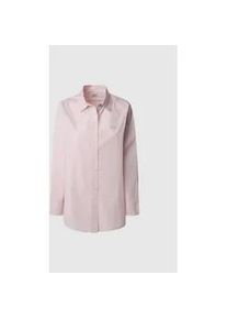 Hemdbluse Pepe Jeans Gr. XS (34), pink (soft pink) Damen Blusen mit Ton-in-Ton Logostickerei auf der Brust