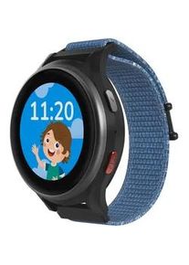 Smartwatch LUPUS ELECTRONICS "Anio 6 Kinder hibiscus" Smartwatches Gr. 4G (LTE), blau (blau/schwarz)