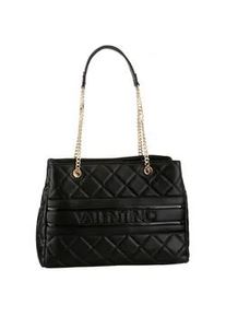 Shopper Valentino BAGS "ADA" Gr. B/H/T: 36cm x 26cm x 12,5cm, schwarz Damen Taschen mit goldfarbenen Kettendetails und Ziersteppung