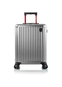 Hartschalen-Trolley Heys "Smart Luggage silber, 53 cm" Gr. B/H/T: 39cm x 53cm x 23cm 42 l, silberfarben (silber) Koffer Heys x Joachim Llambi Handgepäck Smart Gepäck mit App-Funktion