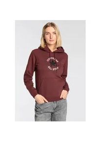 Kapuzensweatshirt Converse "STANDARD FIT CENTER FRONT LARGE CHUCK" Gr. XL, rot (cherry daze) Herren Sweatshirts Unisex