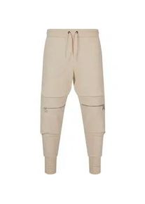 Jogginghose 2Y STUDIOS "2Y Studios Herren Cargo Sweatpant" Gr. M, US-Größen, beige Herren Hosen