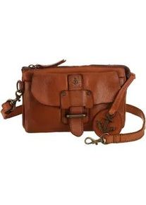 Mini Bag Harbour 2nd "Luna-2" Gr. B/H/T: 19cm x 12cm x 8cm, braun (charming cognac) Damen Taschen mit 2 Hauptfächern