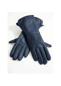 Lederhandschuhe Heine Gr. 7,5, blau (marine) Damen Handschuhe Handschuh