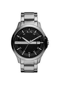 Giorgio Armani Quarzuhr ARMANI EXCHANGE "AX2103" Armbanduhren silberfarben Herren Armbanduhr, Herrenuhr, Datum, analog, Edelstahlarmband