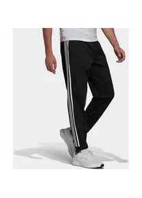 Sporthose Adidas SPORTSWEAR "PRIMEGREEN ESSENTIALS WARMUP TAPERED 3STREIFEN" Gr. L, N-Gr, schwarz-weiß (black / white) Herren Hosen