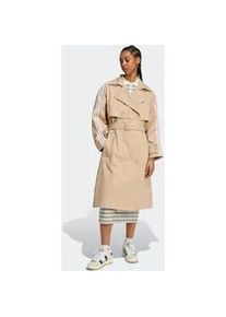 Trenchcoat Adidas ORIGINALS "TCOAT TWILL" Gr. L, beige (magic beige) Damen Mäntel