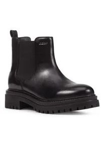 Chelseaboots Geox "D IRIDEA B" Gr. 37, schwarz Damen Schuhe Chunky Boot, Plateau Stiefelette mit modischem Blockabsatz