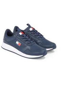 Keilsneaker Tommy Jeans "TOMMY FLEXI RUNNER" Gr. 40, blau Herren Schuhe Freizeitschuh, Halbschuh, Schnürschuh mit seitlicher Logoflagge