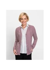 Classic Dog Cardigan CLASSIC Gr. 44, lila (mauve) Damen Strickjacken