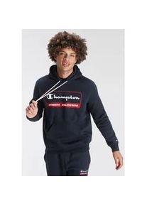 Sweatshirt Champion "Graphic Shop Hooded Sweatshirt" Gr. XS (44), blau (marine) Herren Sweatshirts