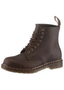 Schnürstiefel Dr. Martens "8 Eyes Boot Gaucho" Gr. 36, braun (dunkelbraun) Herren Schuhe mit Lederinnensohle - schmale Form