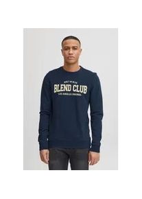 Sweatshirt Blend "Blend BHSweatshirt" Gr. L, blau (dress blues) Herren Sweatshirts