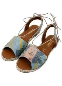 Sandale DOGO "Damen Hazel To the Beach Vegan Damen Sandalen/ Sandaletten /" Gr. 40, Normalschaft, blau Damen Schuhe Vegan