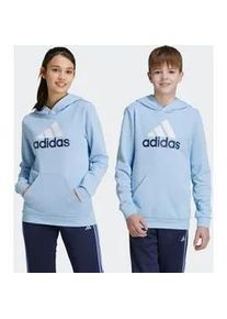 Kapuzensweatshirt Adidas SPORTSWEAR "U BL 2 HOODIE" Gr. 140, blau (clear sky / legend ink) Kinder Sweatshirts