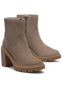 Stiefelette Timberland "ALLINGTON HEIGHTS MID ZIP UP BOOT" Gr. 38, braun (taupe nubuck) Damen Schuhe Winterschuhe, Ankle Boots, Winterboots