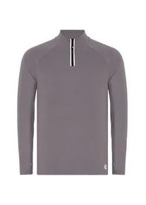 Sweater MOROTAI "MOROTAI Herren MOROTAI Training Dry Half Zip Top" Gr. S, grau (dark grey) Herren Sweatshirts