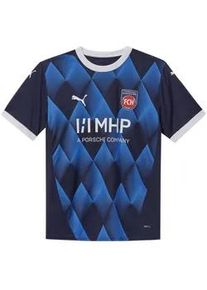 Trainingsshirt Puma "FC Heidenheim 24/25 Auswärtstrikot Jugendliche" Gr. 116, blau (navy ignite blue) Kinder Shirts