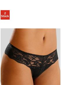 Nuance String schwarz Gr. 32/34 für Damen. Körpernah