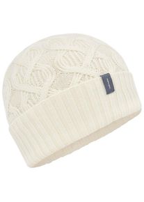 Icebreaker Merino Cable Knit Beanie Mütze (Gr One Size |beige/weiß)