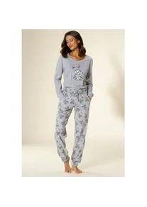 Pyjama Vivance DREAMS Gr. 56/58, grau (hellgrau) Damen Homewear-Sets