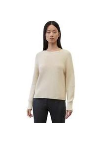 Marc O'Polo Rundhalspullover MARC O'POLO Gr. XS, beige (hellbeige meliert) Damen Pullover im festem Baumwoll-Strick