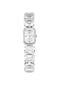 Quarzuhr Swarovski "MILLENIA, 5621173" Armbanduhren farblos (silberfarben-transparent) Damen Armbanduhr, Damenuhr, Swarovski-Kristalle, Swiss Made