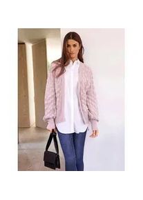 Cardigan Inspirationen Gr. 50, rosa (hellrosé) Damen Strickjacken