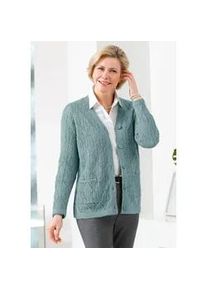 Classic Dog Cardigan CLASSIC Gr. 42, grün (jade) Damen Strickjacken