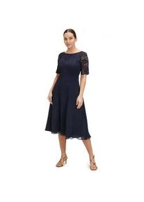 Cocktailkleid Vera Mont "Vera Mont mit Spitze" Gr. 48, Normalgrößen, blau (night sky) Damen Kleider Spitze