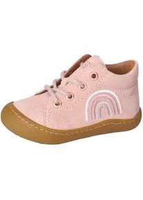 Lauflernschuh Pepino BY RICOSTA "Kally" Gr. 27, rosa (rosa regenbogen) Kinder Schuhe Schnürstiefel, Babyschuh, Pre Walker mit Stickerei