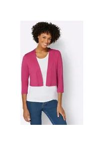 Shirtjacke Casual Looks "Bolero" Gr. 48, pink (fuchsia) Damen Shirts