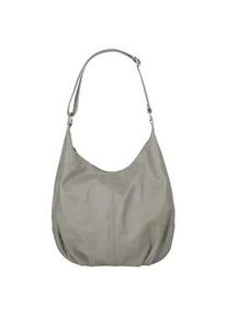 Shopper CLUTY Gr. B/H/T: 31cm x 28cm x 7cm onesize, grau Damen Taschen echt Leder, Made in Italy