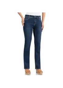 Bootcut-Jeans WONDERJEANS Gr. 42, Länge 30, blau (authentic blau) Damen Jeans mit Stretch