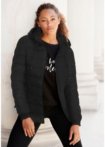 Lascana Steppjacke Schwarz Gr. 40 für Damen. Lässig Geschnitten