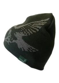 Swarovski Merino Beanie Mütze Grün