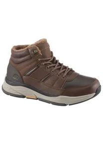 Schnürboots Skechers "Benago" Gr. 45, braun Herren Schuhe mit kuscheligem Warmfutter