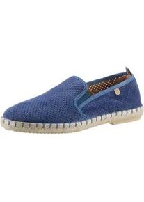 Espadrille VERBENAS "Tom Pacific" Gr. 42, blau (jeansblau) Herren Schuhe Loafer, Slipper, Sommerschuh, Strandschuh mit Stretcheinsätze