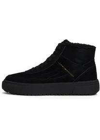 Winterboots Tommy Hilfiger "SUEDE VULC WINTER SNEAKER HI" Gr. 40, schwarz Damen Schuhe High-Top Sneaker, Schnürboots, Stiefelette mit seitlichem Logo Bestseller