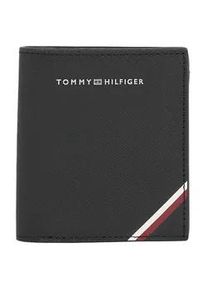 Geldbörse Tommy Hilfiger "TH CENTRAL TRIFOLD" schwarz Kleinlederwaren Geldbörse Portemonnaie Herrenbörse