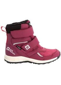 Winterboots Jack Wolfskin "WOODLAND WT TEXAPORE HIGH VC K" Gr. UK 2 - EU 34, Normalschaft, rot (burgundy-red) Kinder Schuhe