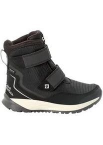 Winterstiefel Jack Wolfskin "POLAR BEAR TEXAPORE HIGH VC K" Gr. UK 2 - EU 34, Normalschaft, schwarz (black-grey) Kinder Schuhe