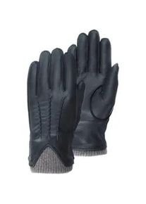 Lederhandschuhe Pearlwood "John" Gr. 8,5, schwarz Damen Handschuhe Elastischer Bund mit dekorativer Ziernaht