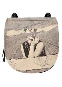 Umhängetasche DOGO "Damen Ivy Bag Go Back to Being Yourself Vegan Damen Handtaschen" Gr. H/T: 28cm x 10cm OneSize, bunt (natur) Damen Taschen Vegan