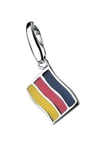 Charm-Einhänger Giorgio Martello MILANO "Flagge Deutschland, Silber 925" Charms bunt Damen